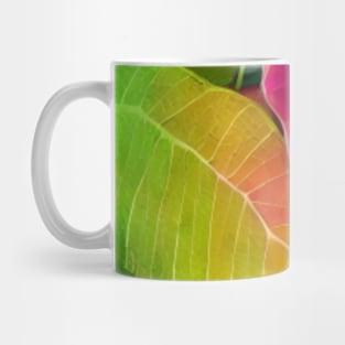 Beautiful Spring Leaf Pattern Mug